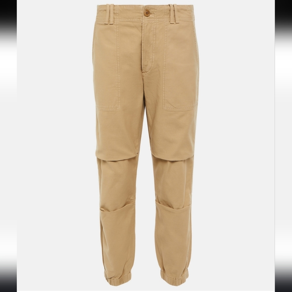 Citizens Of Humanity Beige Cropped Cargo Pants